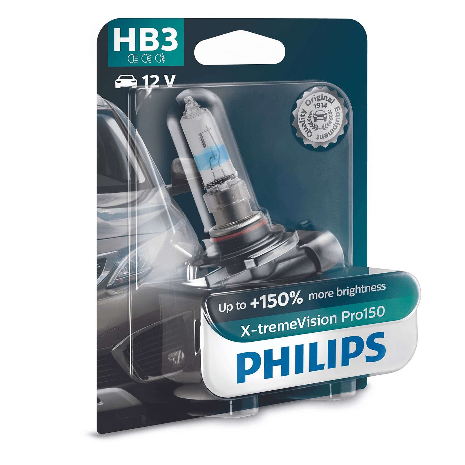 PHILIPS HB3 9005 XVP 12V 60W P20d    Pro 150% mas Luz B1