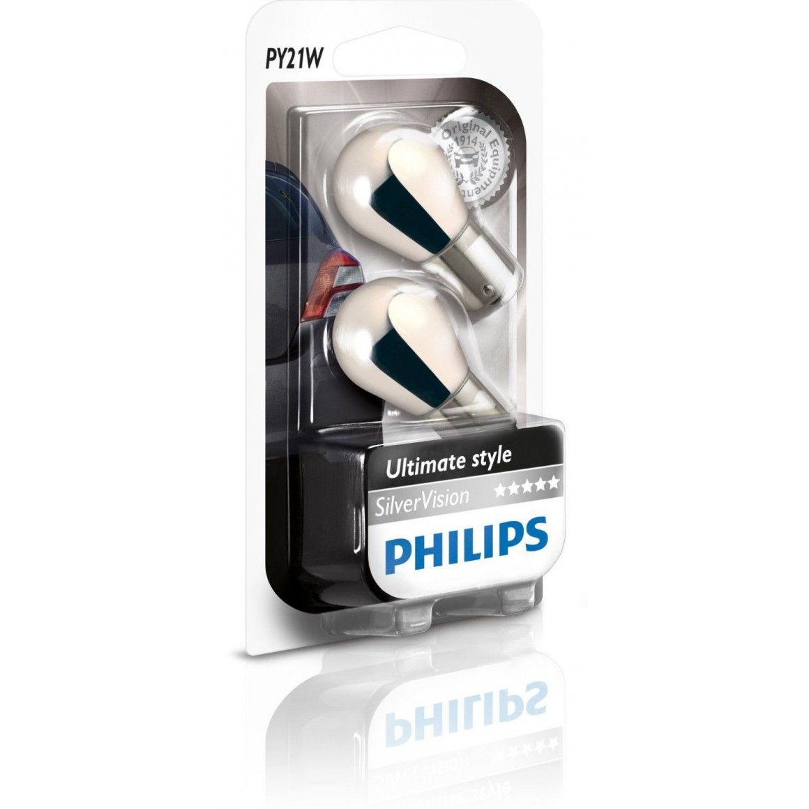 PHILIPS PY21W 12496 SV 12V 21WSilverVisión  Giro    Blister B2