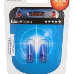 PHILIPS W5W 12961 BV 12V        BlueVisión   Reemplazo  Blister B2