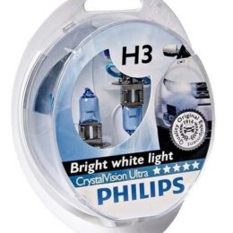 PHILIPS H3 12336 CVU 12V 55W  SET +2 W5W   CrytalVision Ultra SM