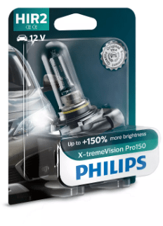 PHILIPS HIR2 9012 XVP 12V 55W PX22d  Pro 150% mas Luz B1